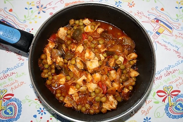 Salteado de migas de vieja