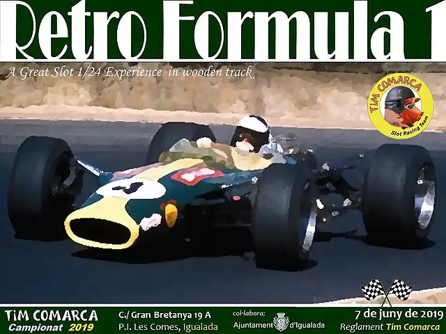 Cartell RetroF1 - cursa 2