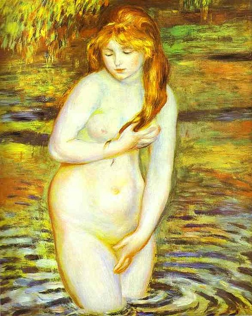 Pierre-Auguste+Renoir+-+The+Bather+(After+the+Bath)+