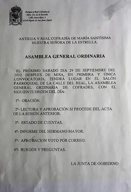 Copia de Asamblea general Cofrada