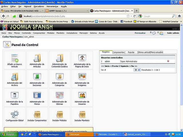 Instalacin de joomla