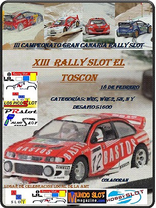 cartel XIII RALLY EL TOSCON