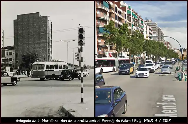Barcelona Av. Meridiana - P? Fabra i Puig 1963-4
