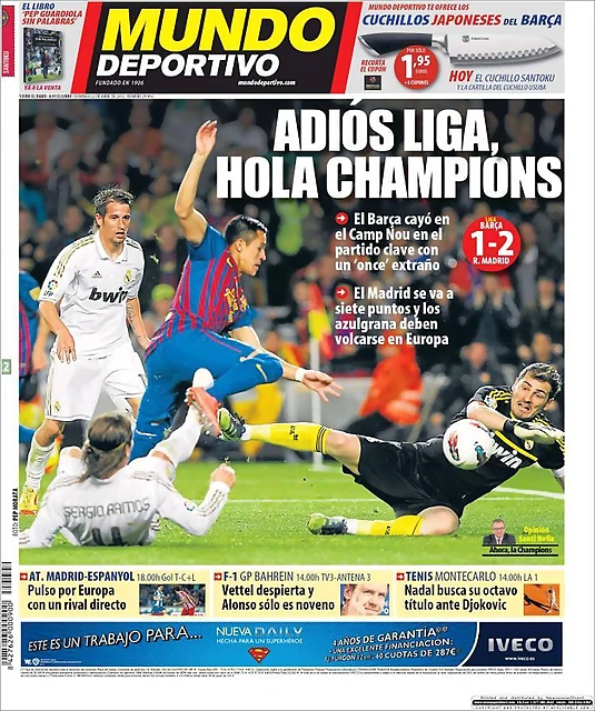 Mundo Deportivo Barcelona 1 - 2 Real Madrid Mundo Deportivo Barcelona 1 - 2 Real Madrid