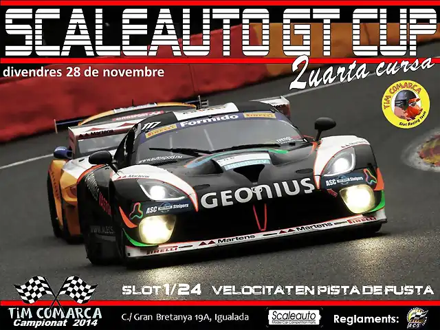 Cartell Scaleauto GT - Cursa 4