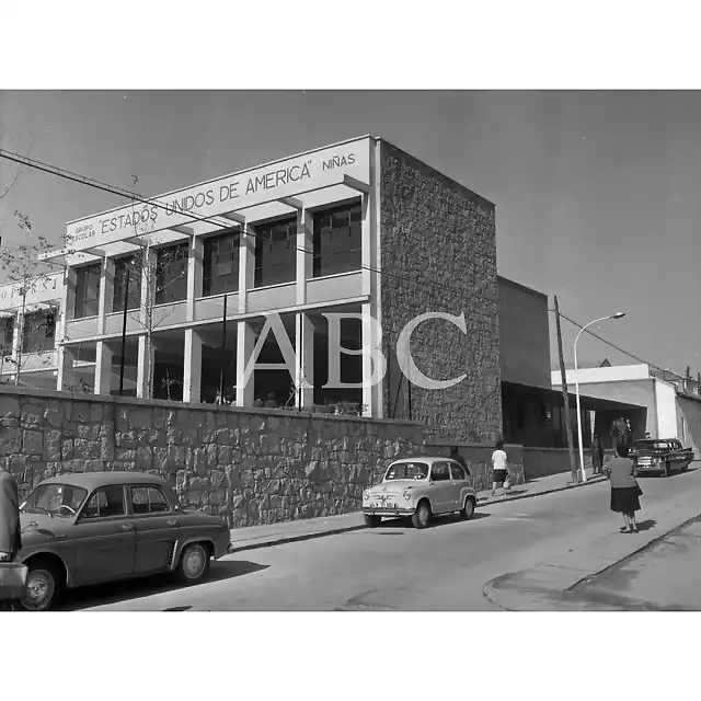 Madrid Grupo Escolar Estados Unidos de America Ni?as 1963