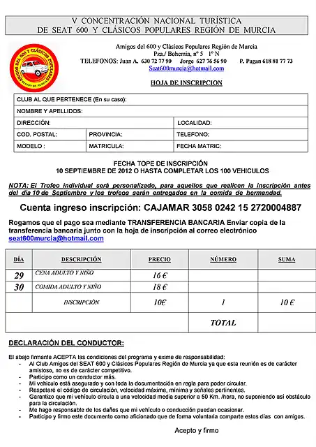 006 INSCRIPCION Caravaca 2012