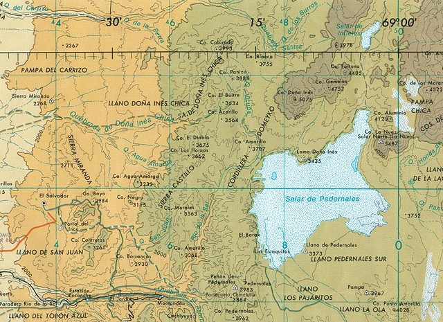 Ubicación geográfica del “Salar de Infieles”. El significado de la Pictografía