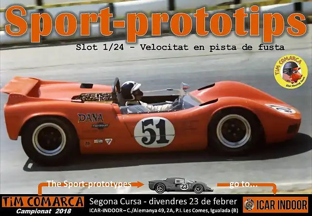 Cartell Sport-prototips - Cursa 2 Icar