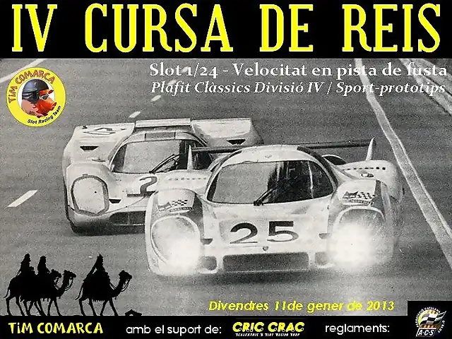 Cartell Divisi IV - Cursa de Reis