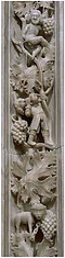 28 Detalle del margen inferior derecho de la orla decorativa que rodea el sepulcro del infante 28 Detalle del margen inferior derecho de la orla decorativa que rodea el sepulcro del infante
