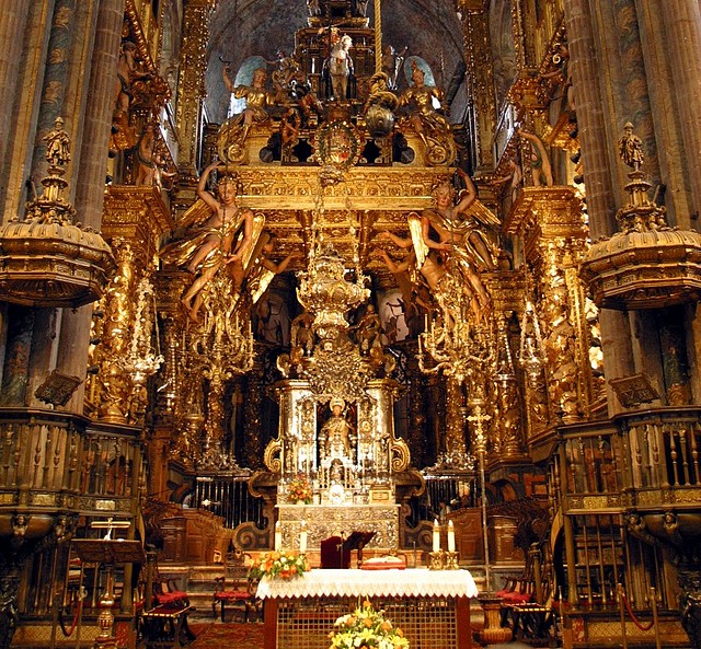 Altar Catedral Santiago Caja Cerillas