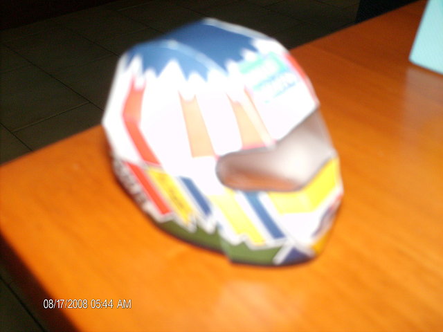 casco con visor transparente