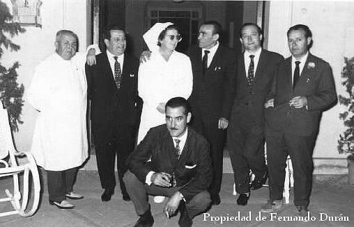 Pepe Moreno y sus compaeros del Hospital-1965