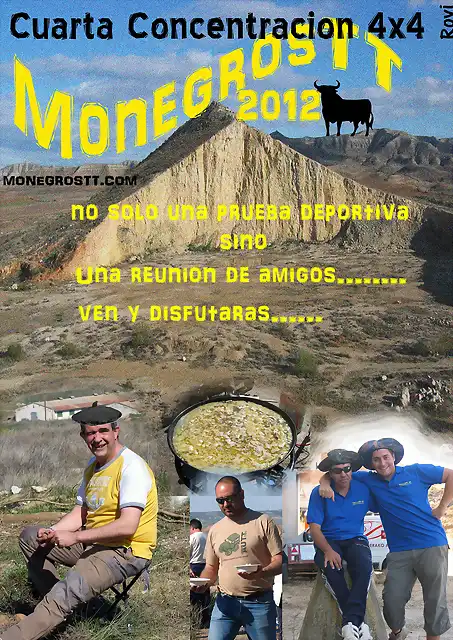 Cartel MonegrosTT 2012  de co?a