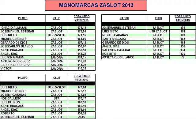 MONOMARCAS ZASLOT 2013-1