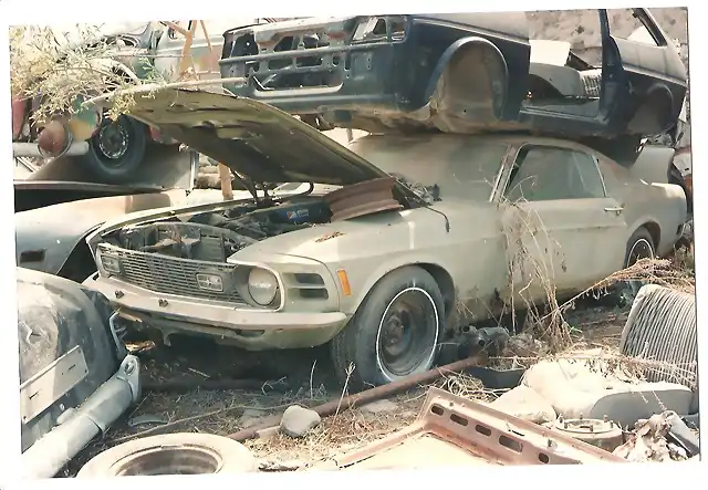 Mustang en desguace en los Tarahales (Las Palmas) Hace cerca de 20 a?os