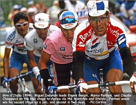 Indurain-Giro-Berzin-Pantani-Chiappucci