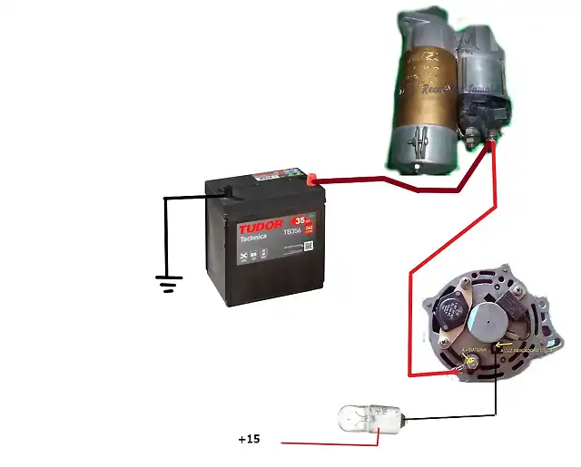 esQUEMA ALTERNADOR MAGNETI MARELLI SEAT 600