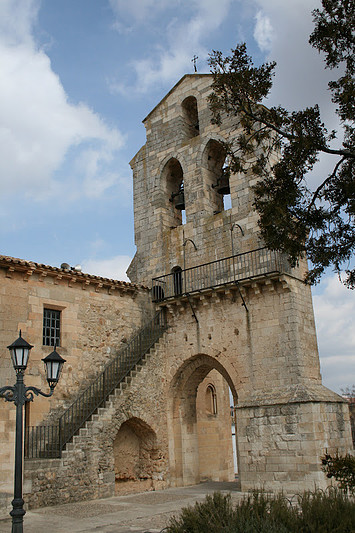 CUENCA ARCAS  IGLESIA DE NUESTRA SE?ORA DE LA ESTRELLA S.XIII.DETALLE DE LA SUBIDA A LA ESPADA?A