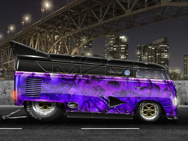 VW_DragBus_Purple_Hell_by_M2M_design VW_DragBus_Purple_Hell_by_M2M_design