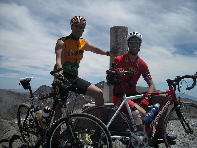 Claudio y yo en el Veleta, (julio 2009)