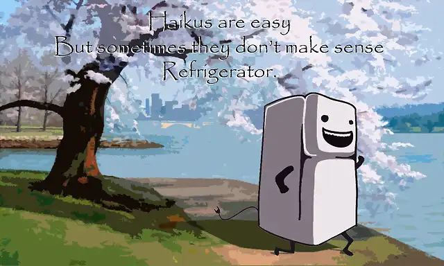 haiku haikus are easy refridgerator fridge