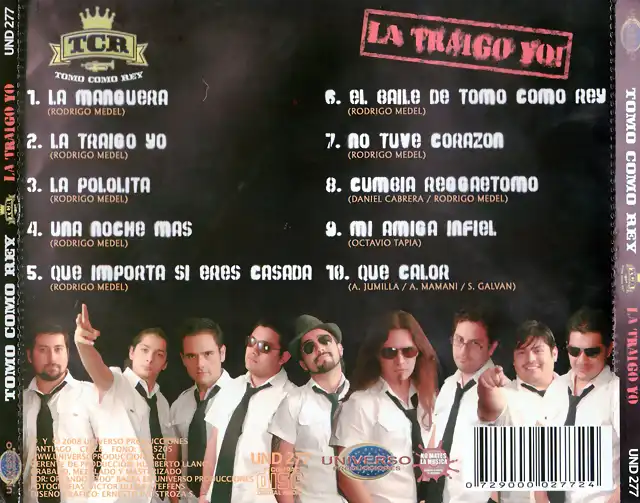 Tomo Como Rey - La Traigo Yo (2008) Trasera