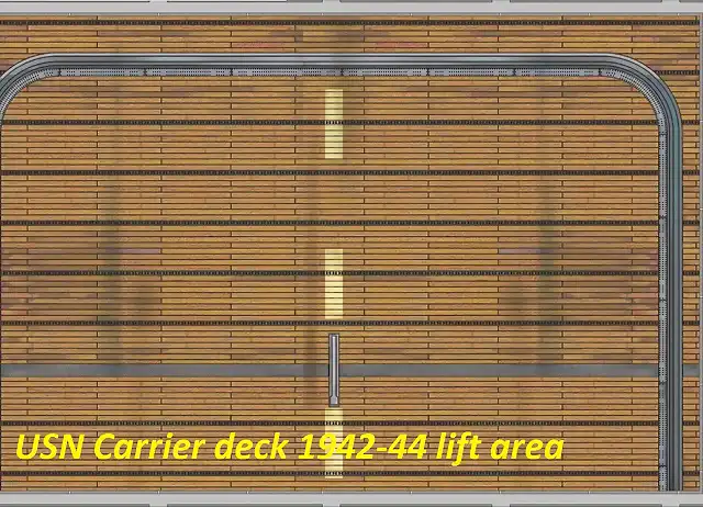 USN Carrier deck 1942-44 lift area