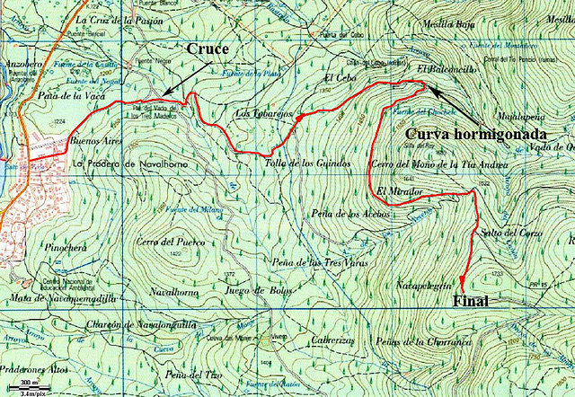 Mapa Subida Valsan