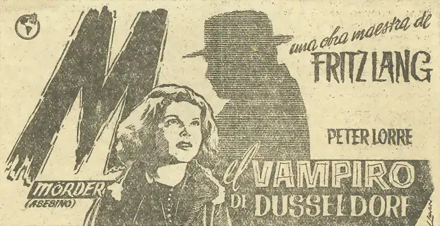 M, el vampiro, cartel-1962