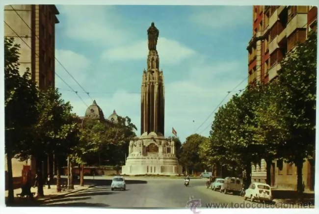 Bilbao Gran Via monumento Sagrado Coraz?n de Jes?s 1963 Bilbao Gran Via monumento Sagrado Coraz?n de Jes?s 1963