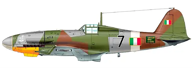 Artwork-Fiat-G.55-Centauro-2-Gruppo-1-Squadriglia-Black-7-Cascina-Vaga-May-1944-0A