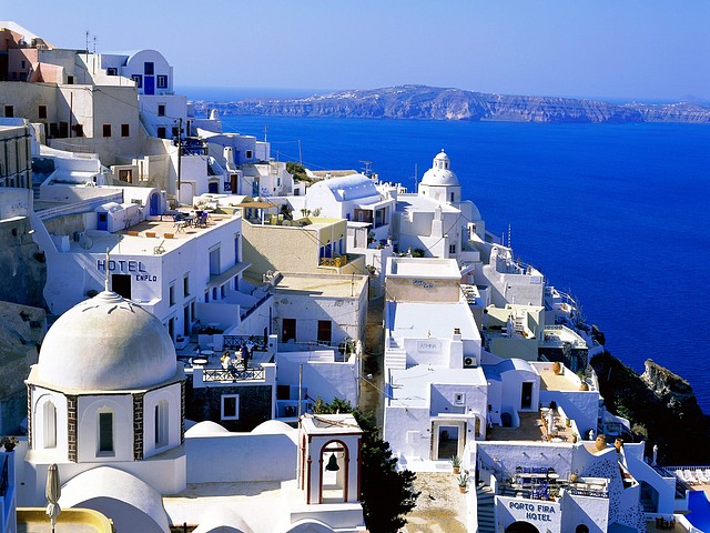 Fira, Santorini, Cyclades Islands, Greece Fira, Santorini, Cyclades Islands, Greece
