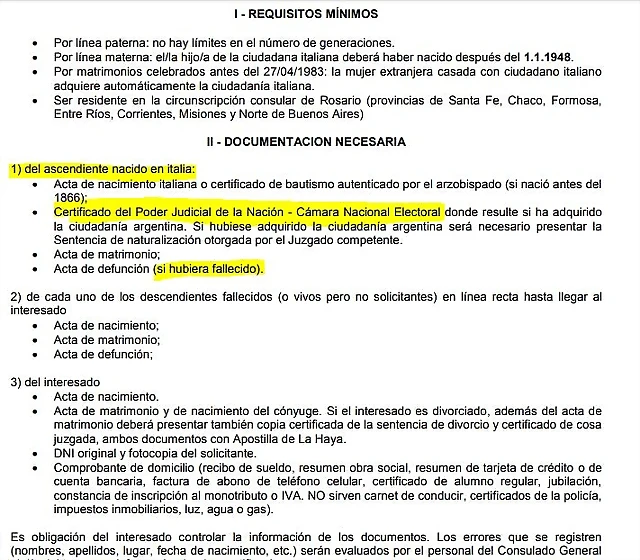 requisitos rosario requisitos rosario