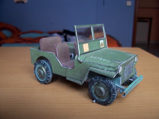 Willys jeep 1:25 de Modelik_frontal