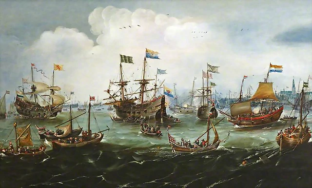 The return to Amsterdam of the second expedition to East Indies19.7.1599 Andries van Eertvelt.National Maritime Museum.