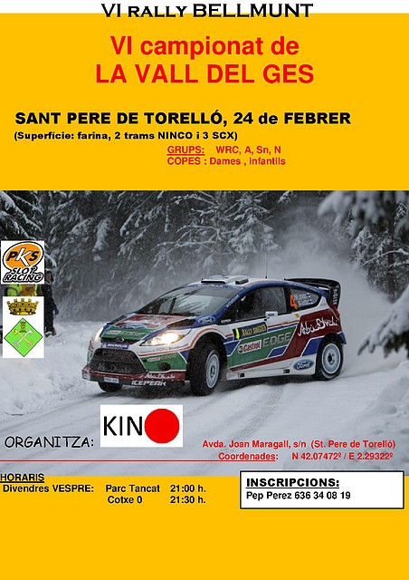 cartell VI rallye bellmunt