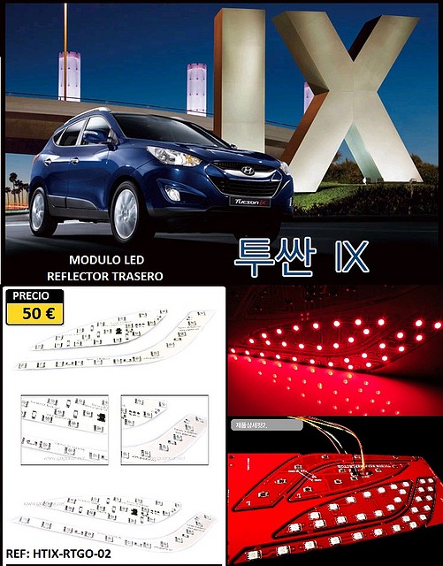 modulo led reflector trasero.HTIX-RTGO-02.Hi-motors