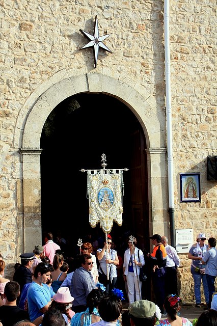 estandarte en la puerta