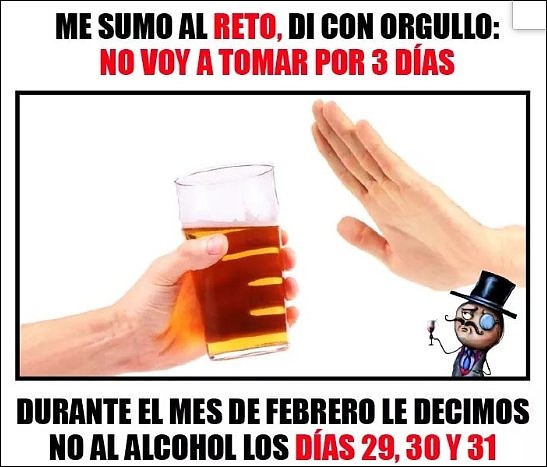 No al alcohol