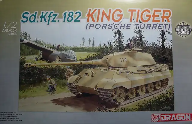 Dragon - Sd.Kfz.182 King Tiger Porsche Turret) - 1-72