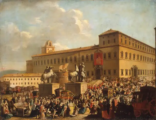 Festa davanti al Palazzo del Quirinale (1767) Antonio Cioci