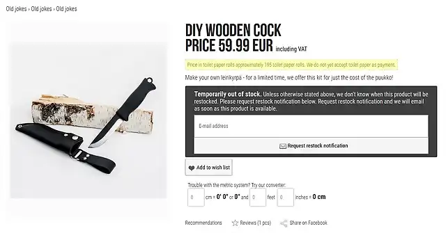 diy wooden cock