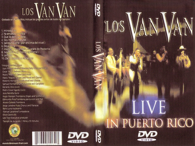 Los Van Van - Live In Puerto Rico - Caratula DVD