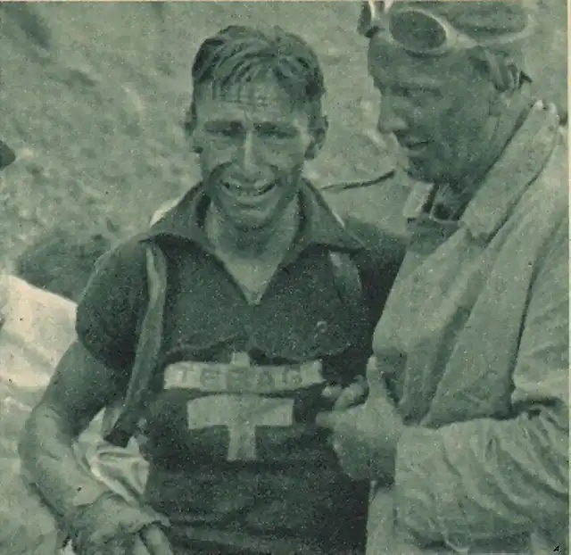 500. 1949 - Tour. 16? etapa, 18,1 Kubler desafortunado en el descenso del Izoard