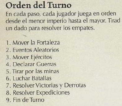 Orden del turno