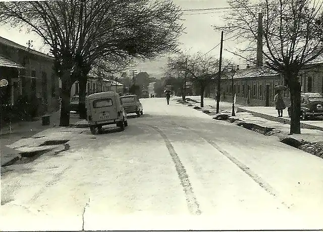 Malaga Colonia de Santa Ines nevada. Febrero de 1954