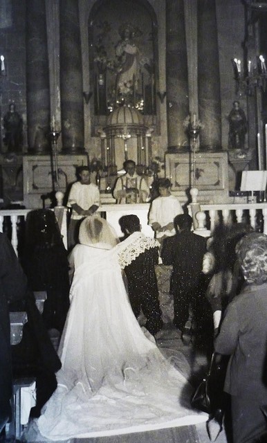 Boda en el desaparecido templo