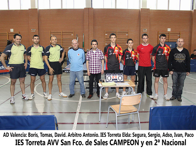 El Valencia con el IES la Torreta CAMPEON